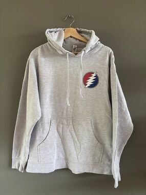 2024 Dead & Company Dead Forever Sphere Heather Grey Pullover Hoodie Size M